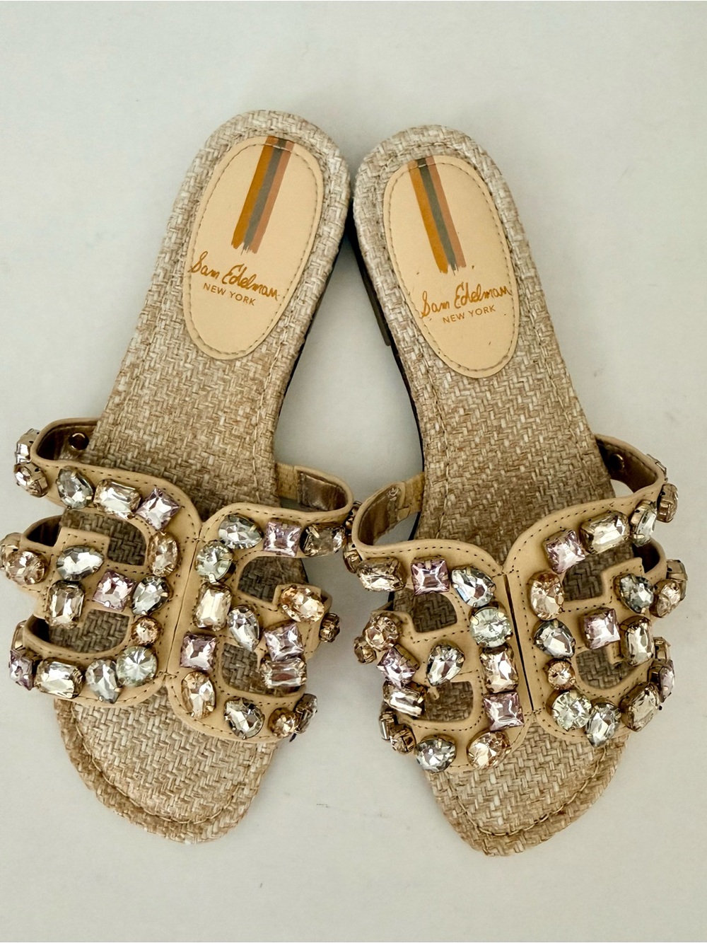 Sam Edelman Bay Ray Jewel Slide Sandals